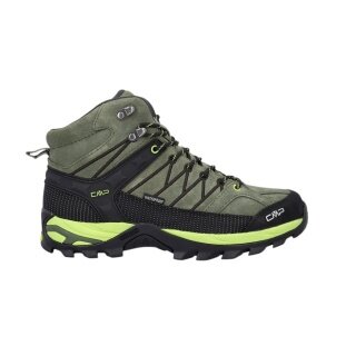 CMP Wanderschuhe Rigel Mid Trekking WP (Trekking, wasserdicht) khakigrün/lime/schwarz Herren