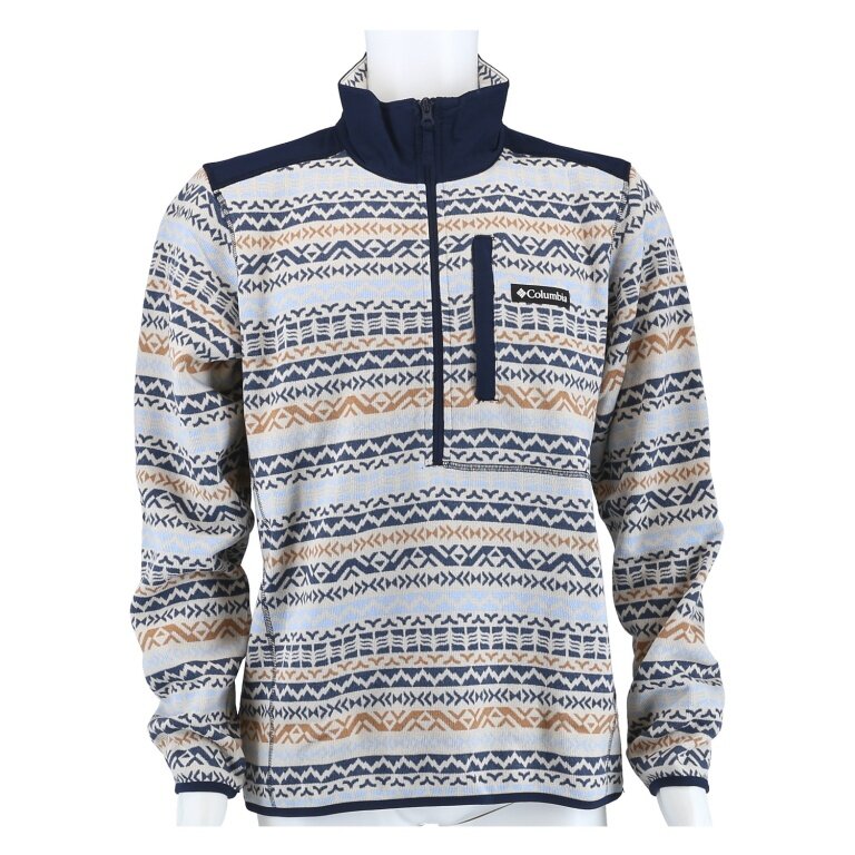 Columbia Fleecepullover Sweater Weather Printed Half Zip II (mit Brusttasche) bunt/grau Herren