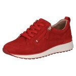 Caprice Sneaker 23702 (Leder, mit seitlichen Reissverschluss) rot Damen