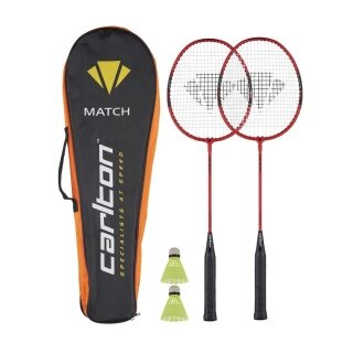Carlton Badminton/Federball-Set Match 2 Player (2x Schläger, 2x Bälle, 1x Tragetasche) - 2 Spieler