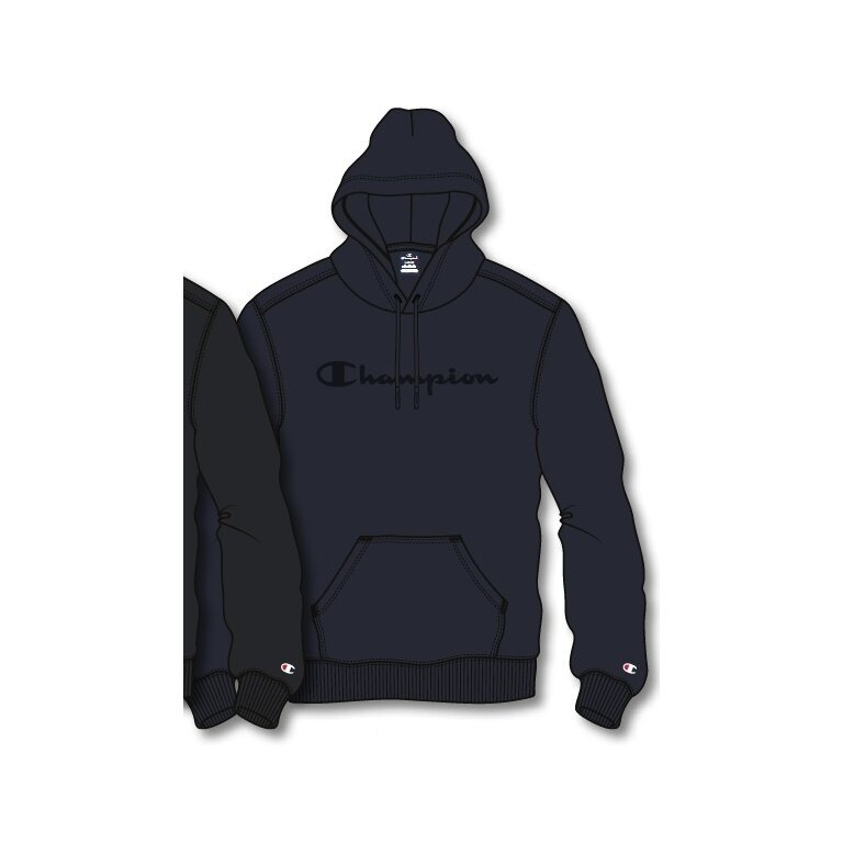 Champion Kapuzenpullover (Hoodie) aus Baumwollfleece Big Logo Print navyblau/navyblau Herren