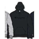 Champion Kapuzenpullover (Hoodie) aus Baumwollfleece Big Logo Print schwarz/schwarz Herren