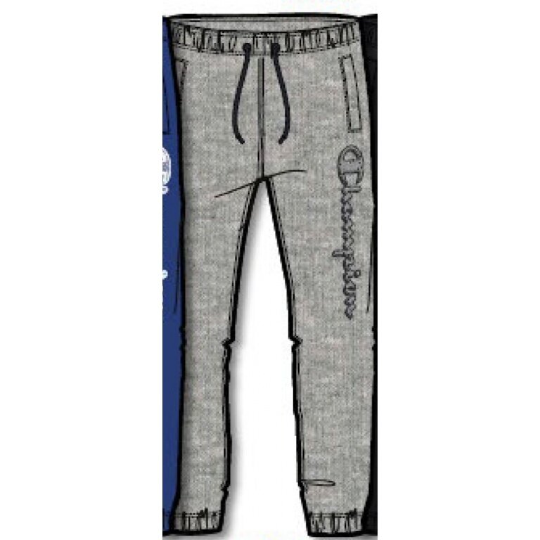 Champion Jogginghose (Baumwolle) Graphic Big Logo Print lang grau Kinder