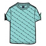 Champion Freizeit-Tshirt (Baumwolle) Champion kleiner Schriftzug Print hellblau Kinder