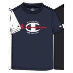 Champion Freizeit-Tshirt (Baumwolle) Crew Graphic Print 2023 dunkelblau Jungen