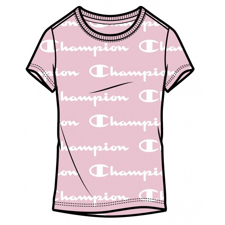 Champion Freizeit-Tshirt (Baumwolle) Graphic Print 2021 pink Mädchen/Girls