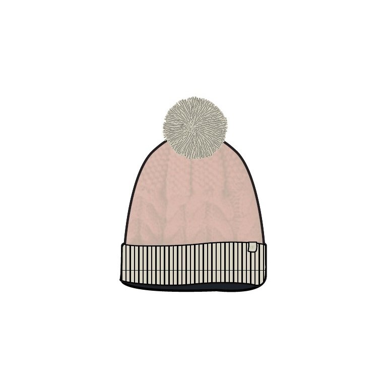 Champion Mütze Legacy Knit Bommel beige Kinder 1er