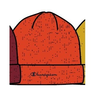 Champion Mütze (Beanie) Legacy Knit Logo Schriftzug orange Herren 1er