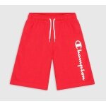 Champion Freizeithose (Baumwolle) Bermuda mit Logo-Schriftzug kurz rot Jungen