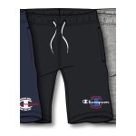 Champion Freizeithose (Baumwolle) Bermuda mit Graphic Print kurz schwarz Jungen
