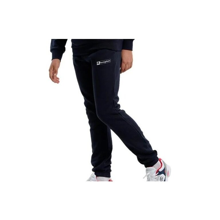 Champion Freizeithose Cuff Pants (Baumwolle) mit kleinem Logo navyblau Jungen