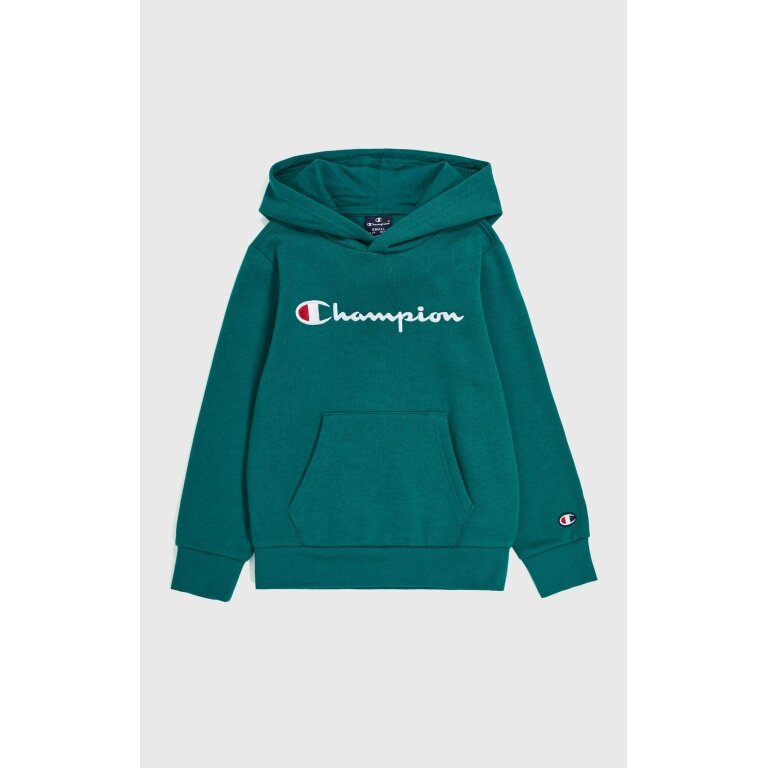 Champion Kapuzenpullover (Fleece-Hoodie) Big Logo Print dunkelgrün Jungen