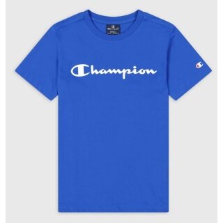 Champion Freizeit-Tshirt (Baumwolle) Crew mit Logo-Schriftzug royalblau Jungen