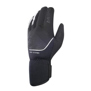 Chiba Winter-Fahrradhandschuhe Dry Star (Oberhand aus warmen, winddichtem Softshell) schwarz - 1 Paar