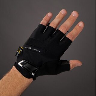 Chiba Fahrrad-Handschuhe Gel Comfort schwarz - 1 Paar