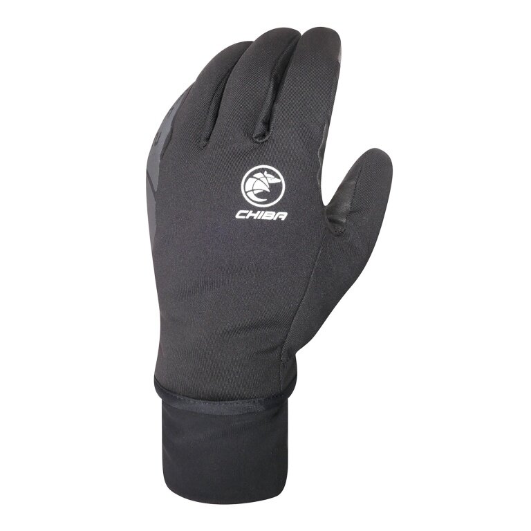 Chiba Winter-Fahrradhandschuhe Ice II (Oberhand aus winddichtem Softshell) schwarz - 1 Paar