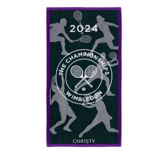 Christy Duschtuch Wimbledon Champ Towel 2024 grün 133x70cm