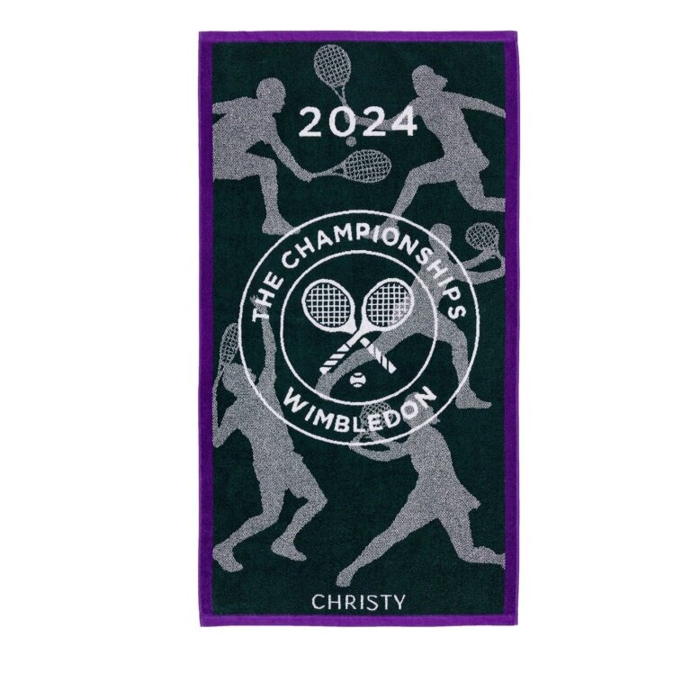 Christy Duschtuch Wimbledon Champ Towel 2024 grün 133x70cm