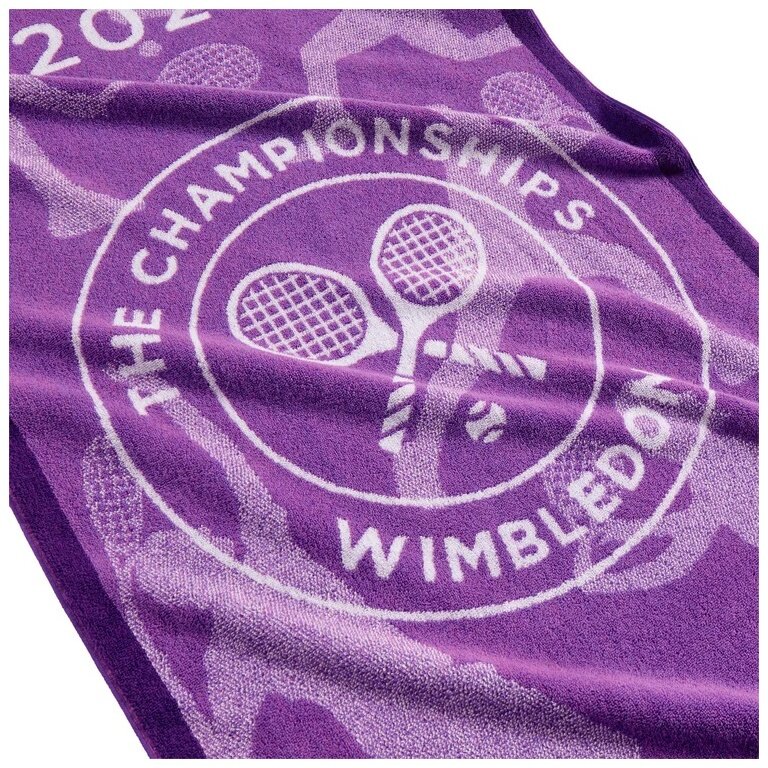 Christy Duschtuch Wimbledon Champ Towel 2024 violett 133x70cm