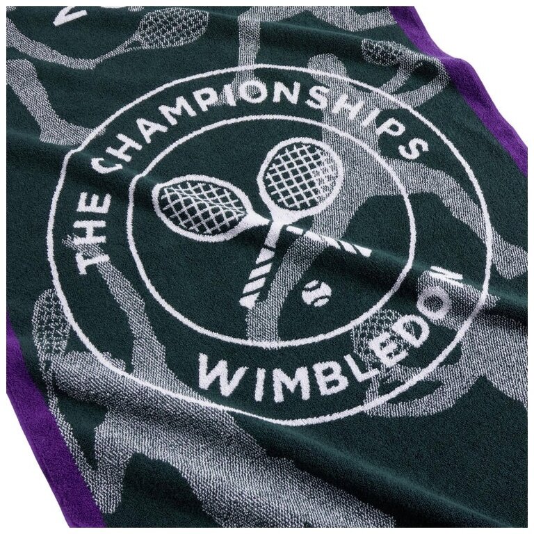 Christy Duschtuch Wimbledon Champ Towel 2024 grün 133x70cm