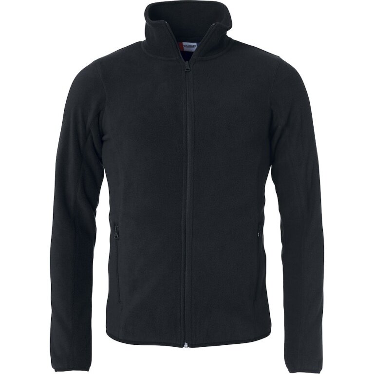 Clique Fleecejacke Basic Polar - mit Stehkragen - schwarz - Herren