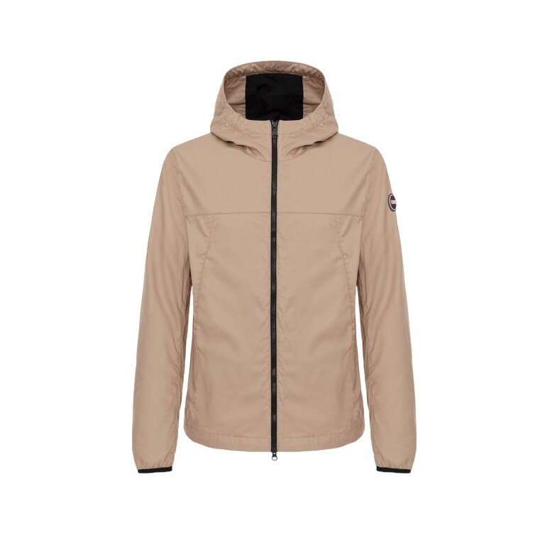Colmar Übergangansjacke Fibers (aus Baumwolle, mit Kapuze) beige/braun Herren