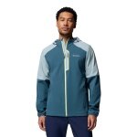 Columbia Softshelljacke Tech Hoodie (angenehmes Tragegefühl, Omni-Shield) hellblau/tealblau Herren