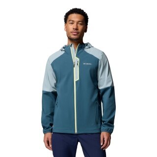 Columbia Softshelljacke Tech Hoodie (angenehmes Tragegefühl, Omni-Shield) hellblau/tealblau Herren