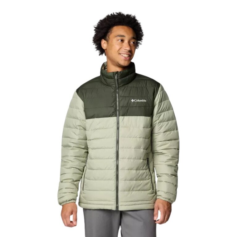 Columbia Steppjacke Powder Lite II (Omni-Heat™ Thermosystem) hellgrün Herren