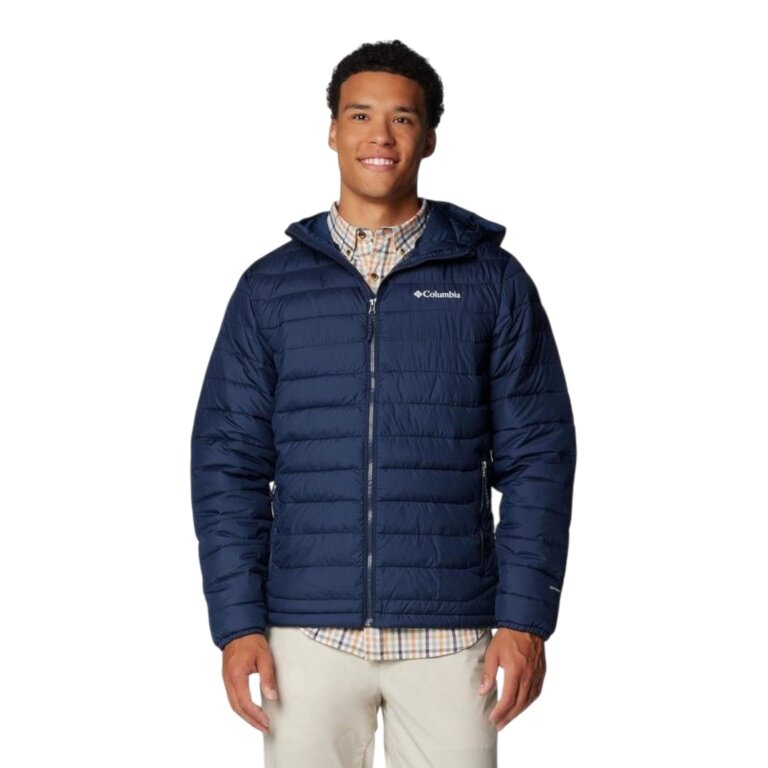 Columbia Winter-Steppjacke Powder Lite™ II Hooded (Omni-Heat™ Thermosystem) navyblau Herren