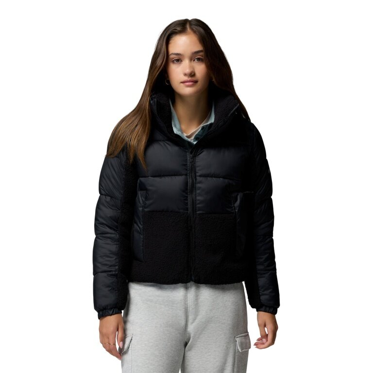 Columbia Winterjacke Leadbetter Point II Sherpa Hybrid (Thermarator™ Isolierung, weiche Sherpa-Einsätze) schwarz Damen