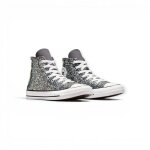 Converse Sneaker Chuck Taylor All Star High Glitter silber Kinder