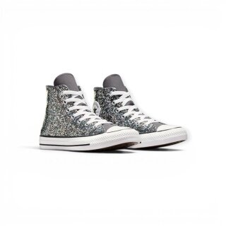 Converse Sneaker Chuck Taylor All Star High Glitter silber Kinder
