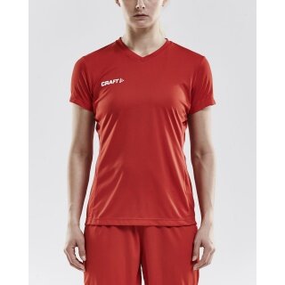 Craft Sport-Shirt (Trikot) Squad Solid - lockere Schnitt, schnelltrocknend - rot Damen