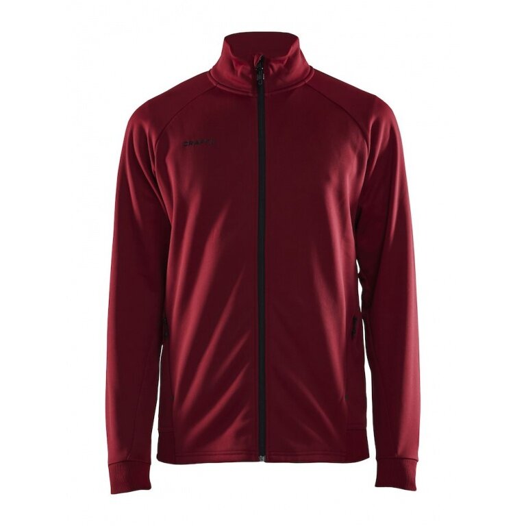 Craft Trainingsjacke ADV Unify (funktionelles Recyclingpolyester) bordeaux/rot Herren
