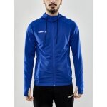Craft Trainingsjacke Evolve Hood - strapazierfähige Mid-Layer-Kapuzenjacke aus Stretchmaterial - kobaltblau Herren