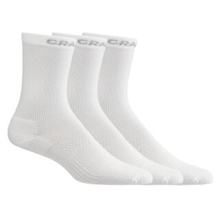 Craft Sportsocken Core Dry High (feuchtigkeitstransport) weiss - 3 Paar