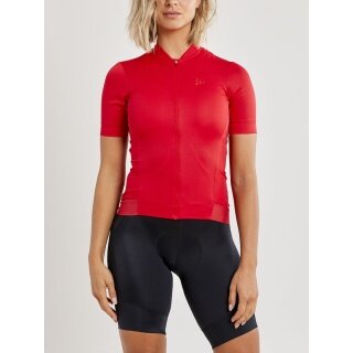 Craft Fahrrad-Shirt Core Essence Jersey Tight Fit (optimale Bewegungsfreiheit) rot Damen