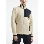 Craft Fleecejacke ADV Explore Pile (100% Polyester, warm, weich) beige/schwarz Damen
