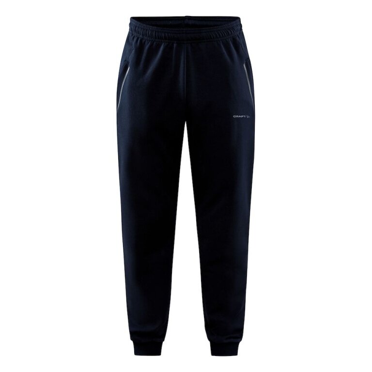 Craft Freizeithose Core Soul Sweatpants (weiches Material, Seitentaschen mit Reissverschluss) lang darknavy Herren