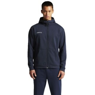 Craft Kapuzenpullover Community 2.0 Logo Full Zip Hoodie (Baumwolle/Polyester) navyblau Herren