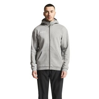 Craft Kapuzenpullover Community 2.0 Logo Full Zip Hoodie (Baumwolle/Polyester) grau Herren