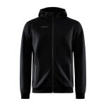 Craft Kapuzenpullover Core Soul Full Zip Hood (weiches Material, mit Reißverschlusstaschen) schwarz Herren