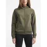 Craft Kapuzenpullover Core Soul Full Zip Hood (weiches Material, mit Reißverschlusstaschen) khakigrün Damen