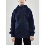 Craft Kapuzenpullover Core Soul Full Zip Hood (weiches Material, mit Reißverschlusstaschen) navyblau Kinder
