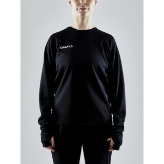 Craft Sport-Langarmshirt Evolve Crew Neck - aus Stretchmaterial - schwarz Damen