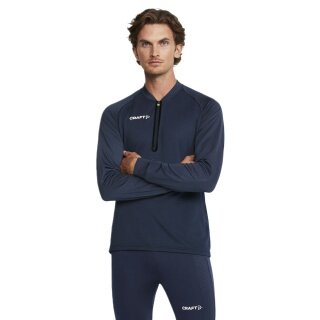 Craft Sport-Langarmshirt Extend Halfzip (hohe Bewegungsfreiheit, bequeme Passform) navyblau Herren