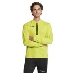Craft Sport-Langarmshirt Extend Halfzip (hohe Bewegungsfreiheit, bequeme Passform) gelb Herren