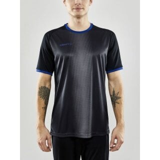 Craft Sport-Tshirt (Trikot) Progress 2.0 Graphic Jersey - leicht, funktionell und Stretchmaterial - schwarz/blau Herren