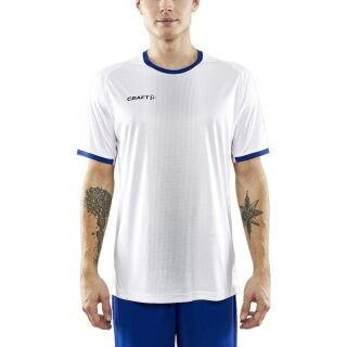 Craft Sport-Tshirt (Trikot) Progress 2.0 Graphic Jersey - leicht, funktionell und Stretchmaterial - weiss/blau Herren